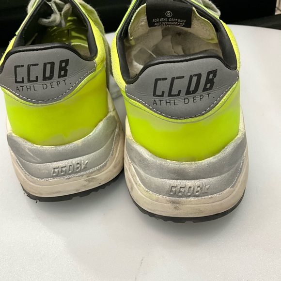 Rare Golden Goose Lime Green Dad Star Sneakers Size 38 - Picture 4 of 10